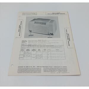 VTG Howard Sams 1947 Radio Photofact Folder Philco Models 48-141 48-145 Battery